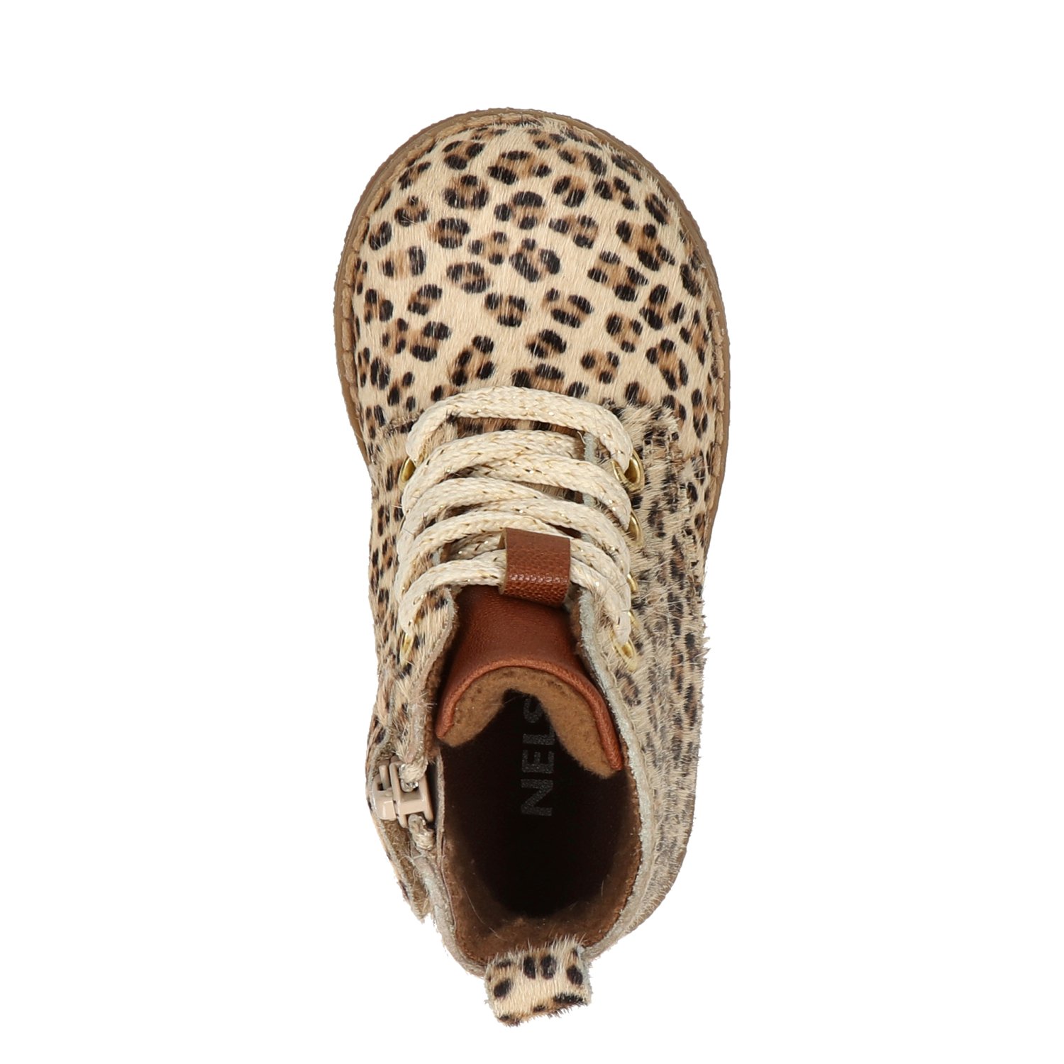 Kids meisjes veterboot Nelson Kids Beige