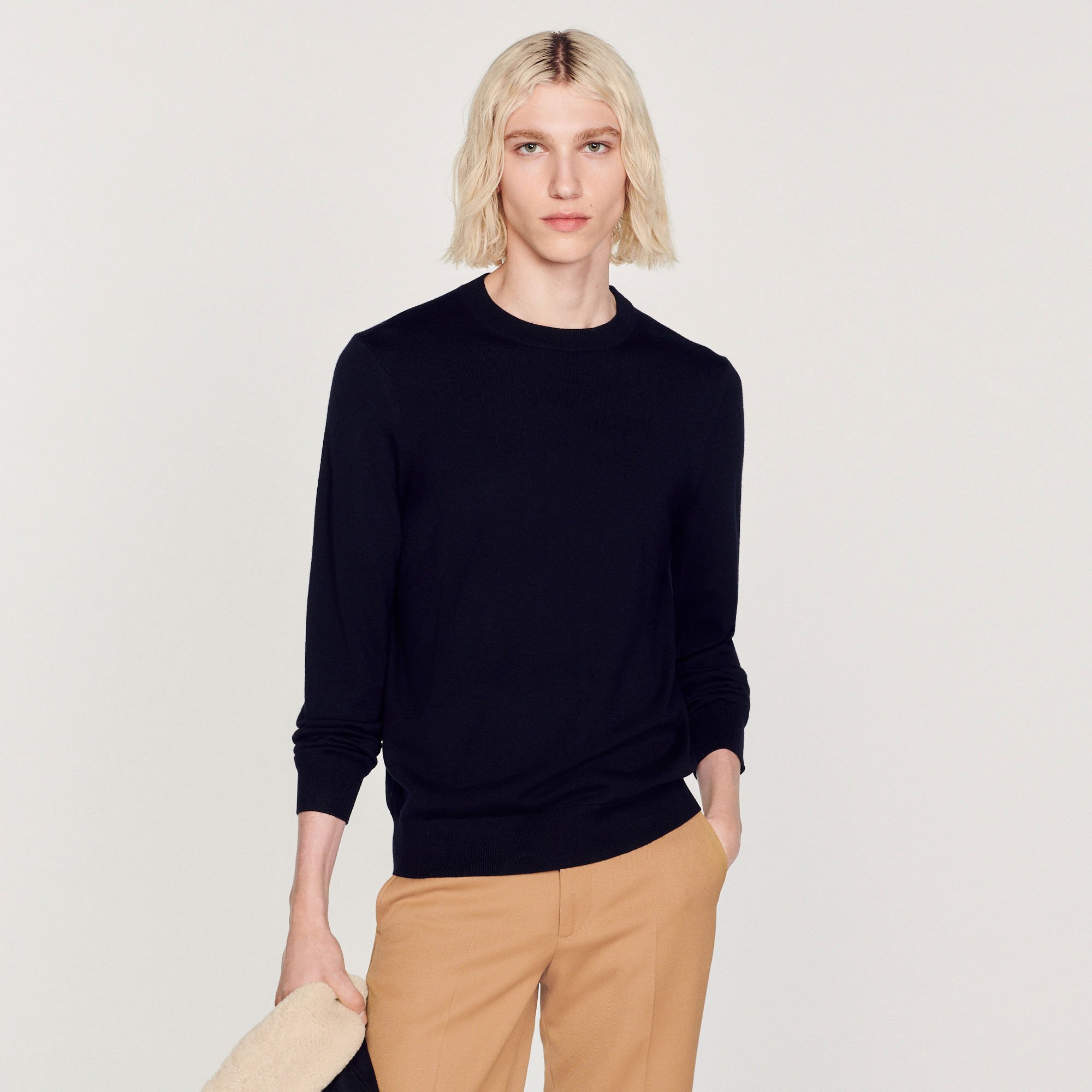 Pull en maille fine en laine