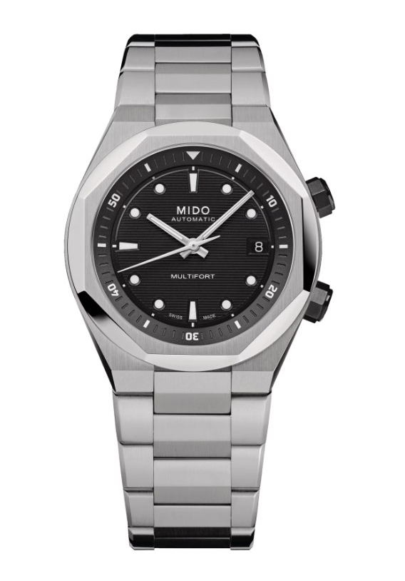 Mido Multifort 8 Two Crowns Schwarz M047.507.11.051.00