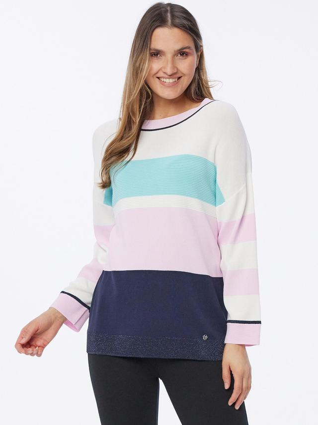 Feinstrick Pullover Streifendesign