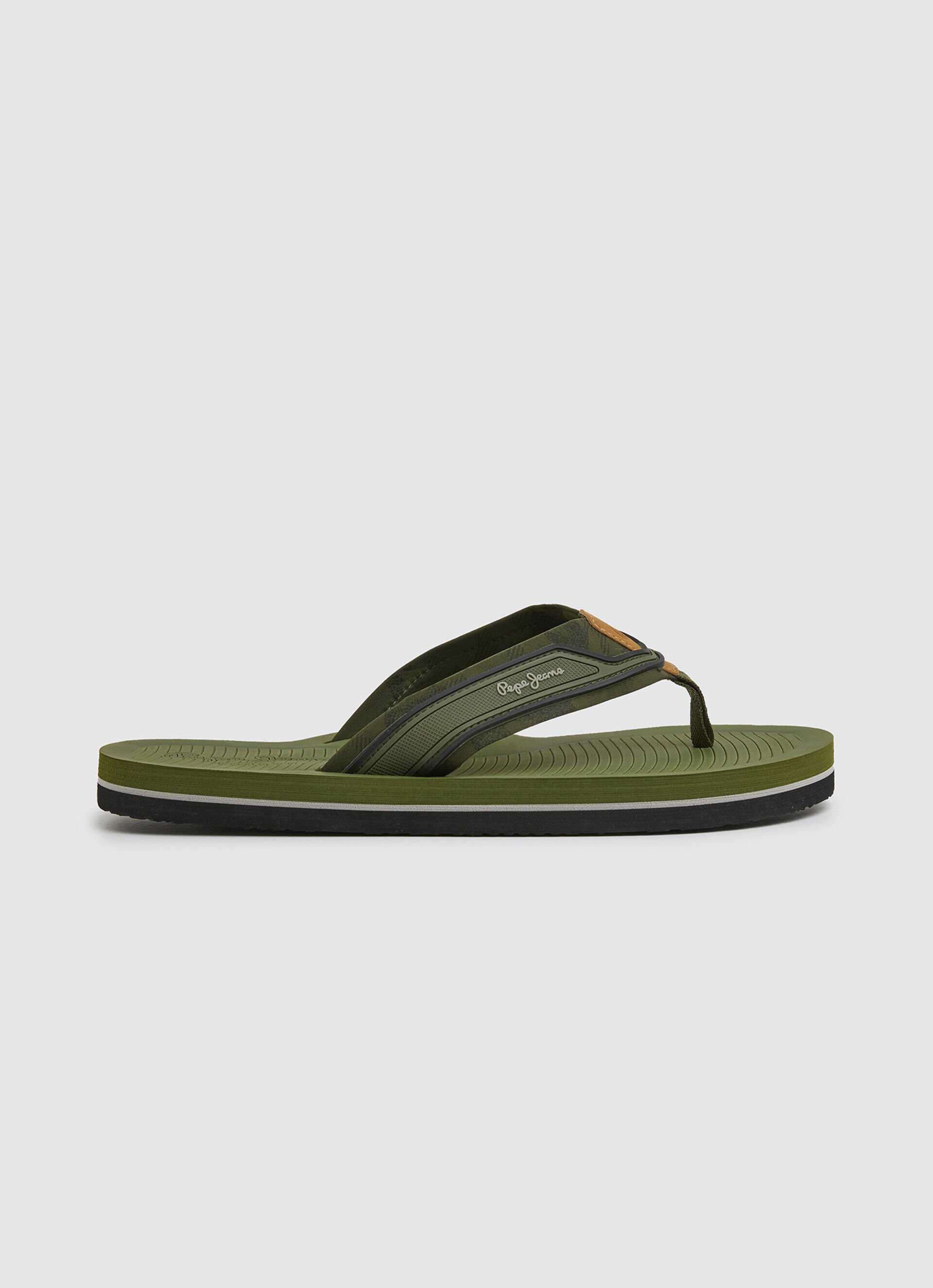 Chinelo de praia South Beach Camu - verde cáqui