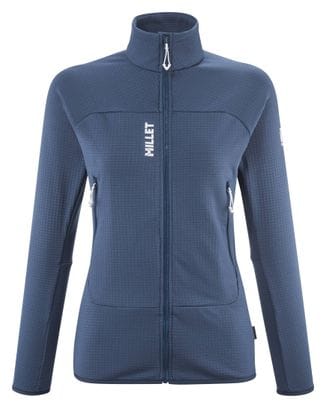 Polaire Femme Millet Fusion Grid Bleu