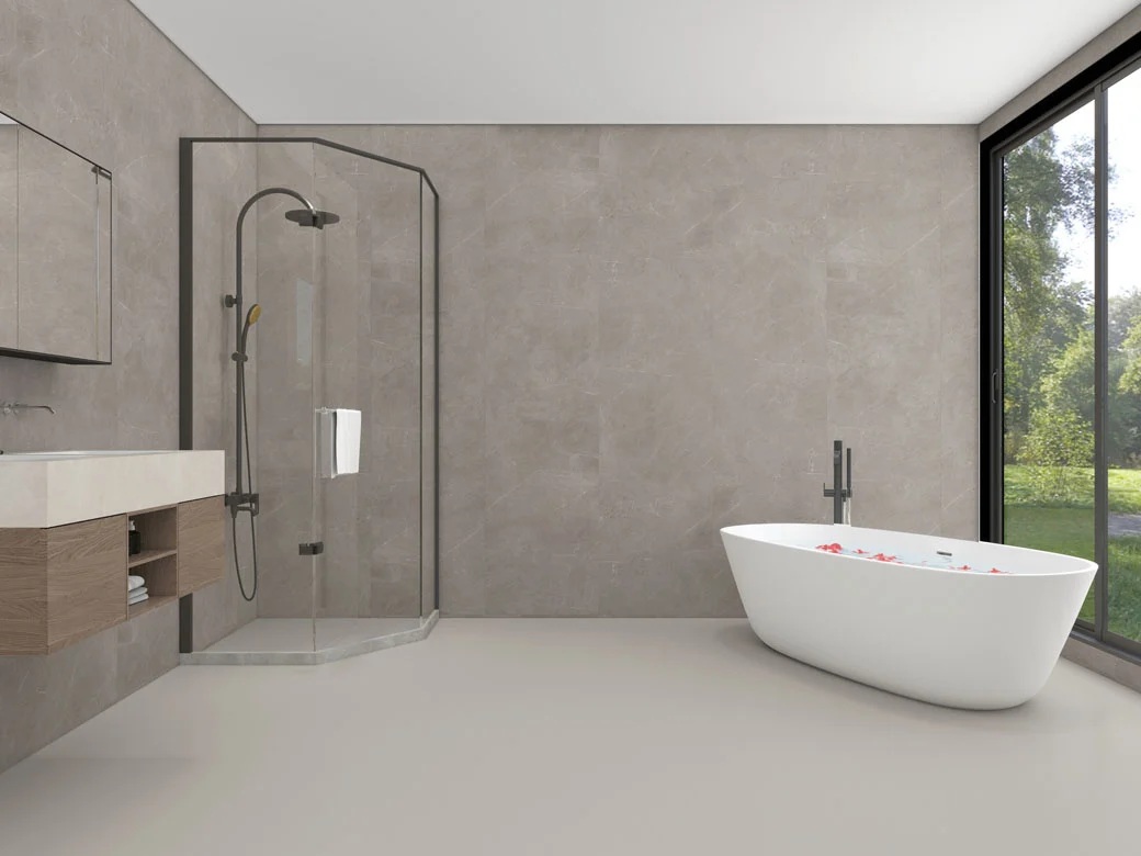 KS Vinyl wandpaneel 60x260cm mistgrijs