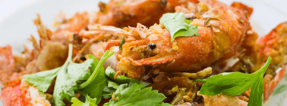 Gewokte garnalen met knoflook