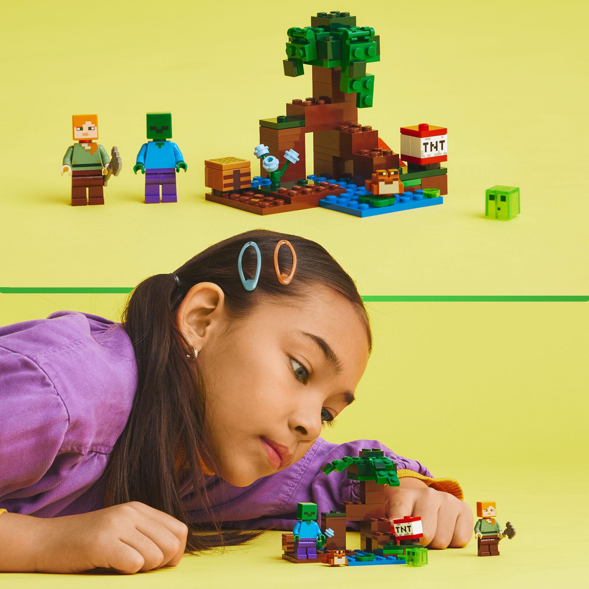 LEGO Konstruktionsspielzeug Minecraft Das Sumpfabenteuer