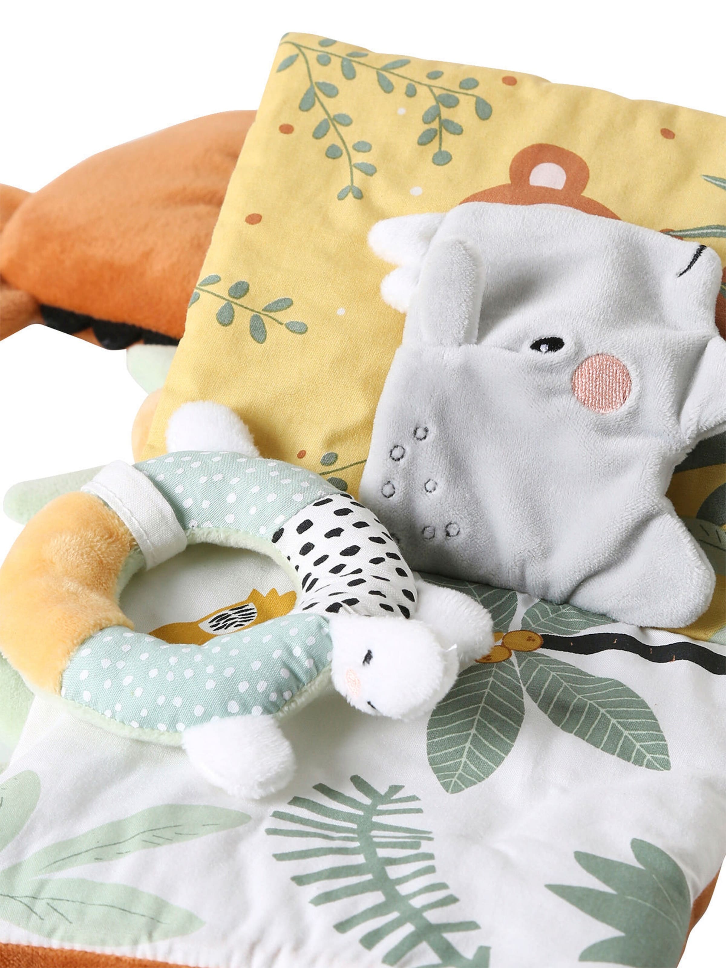 Vertbaudet Baby Activity-Buch TANSANIA, Giraffe braun