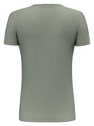 T-Shirt Manches Courtes Femme Salewa Solidlogo Vert