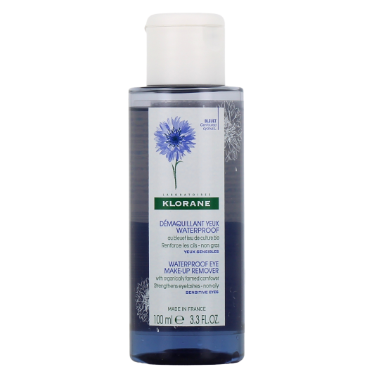 Klorane Fluide Démaquillant Yeux Waterproof au Bleuet