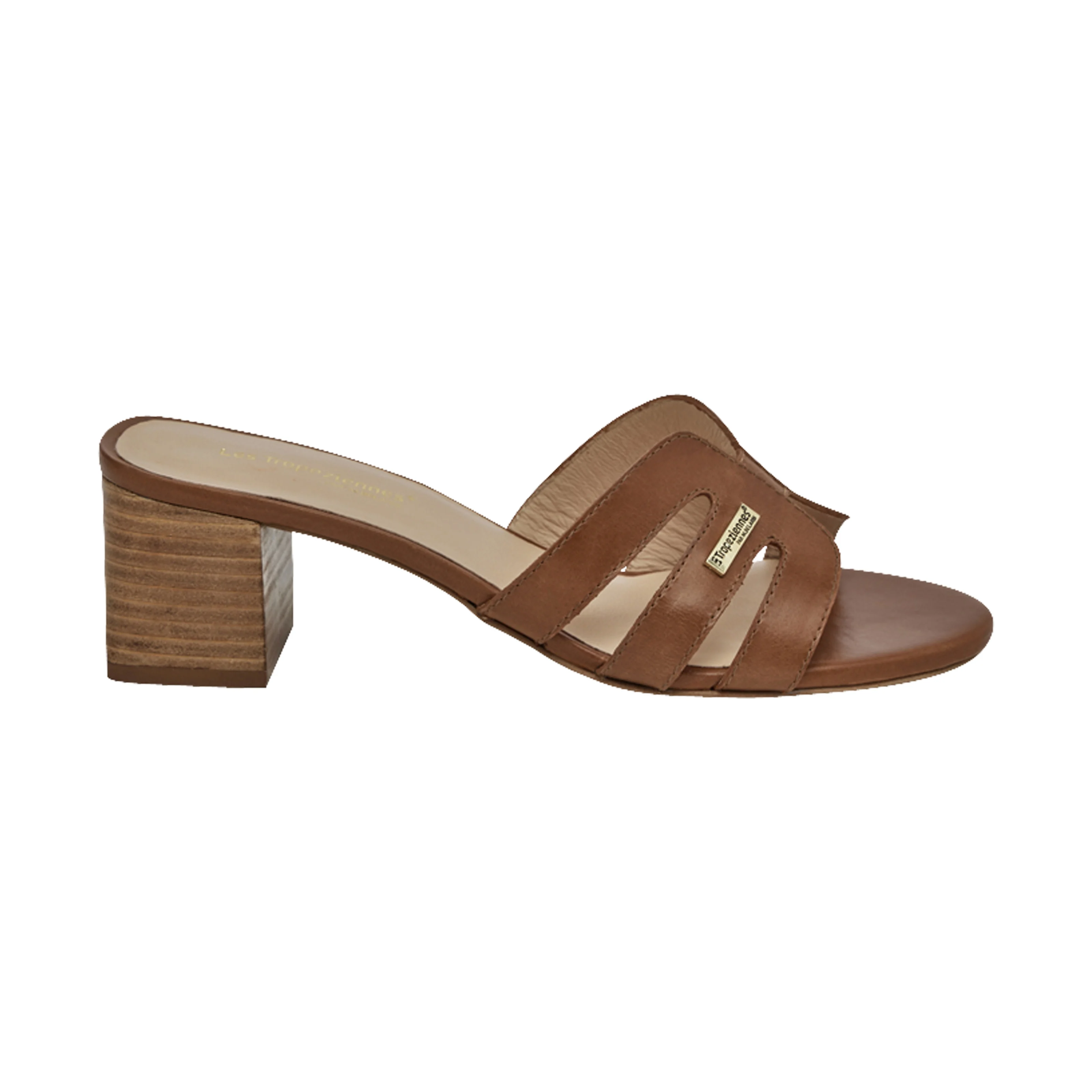 Sandales cuir à talonpar m.belarbi livia | Marron