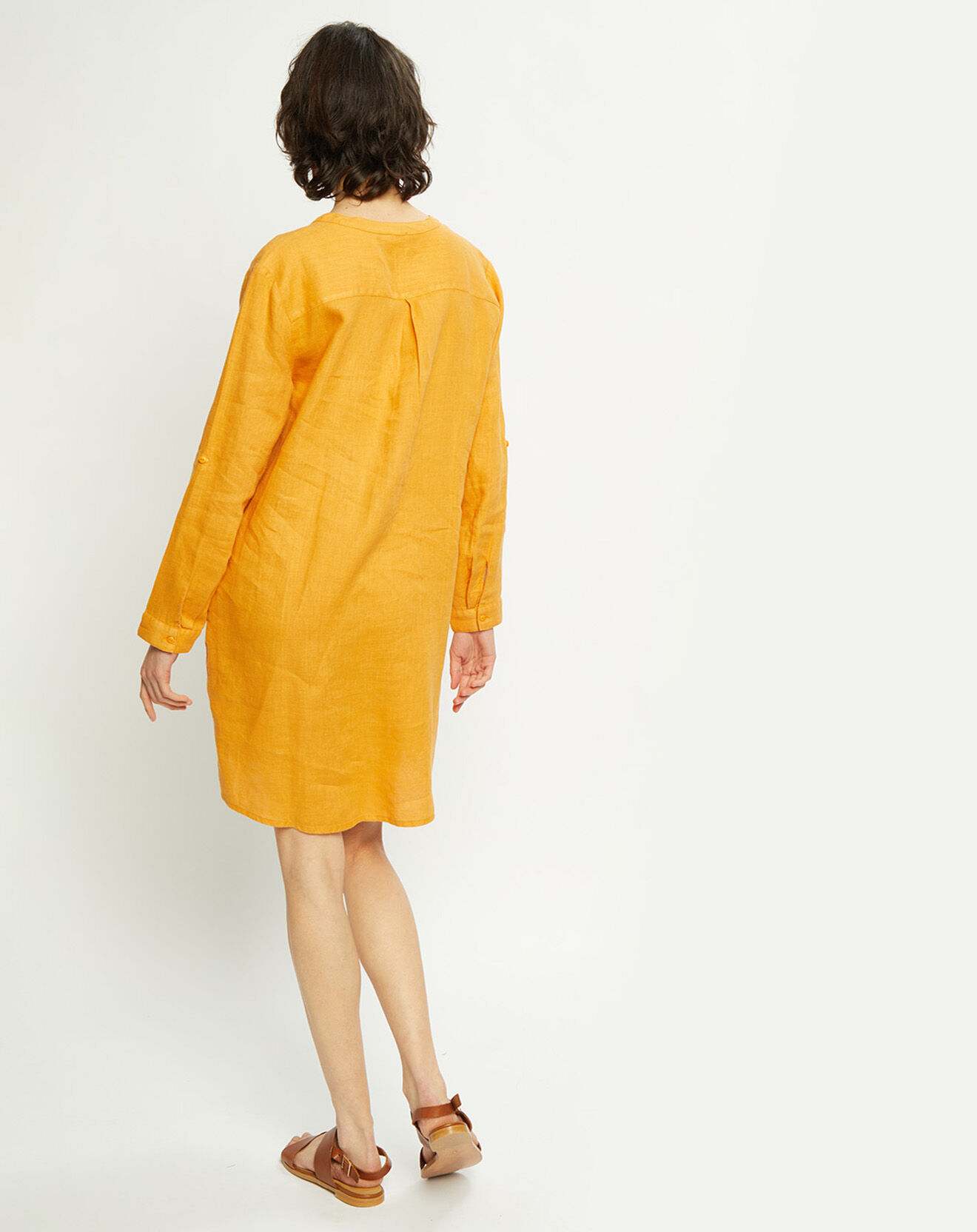 Harris Wilson Robe droite 100% Lin Lilou tournesol