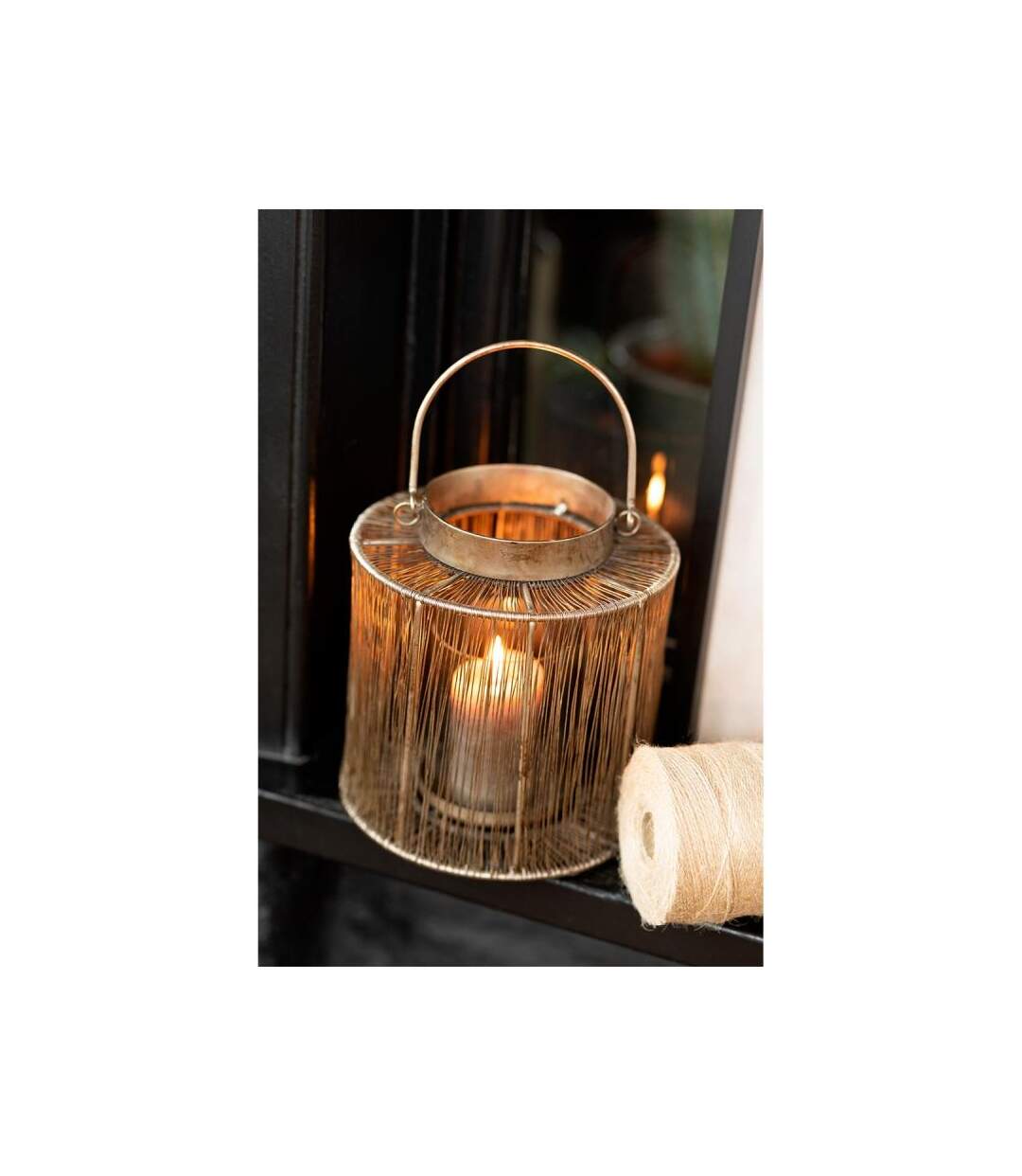 Paris Prix - Lanterne Vintage En Métal freyo 27cm Bronze
