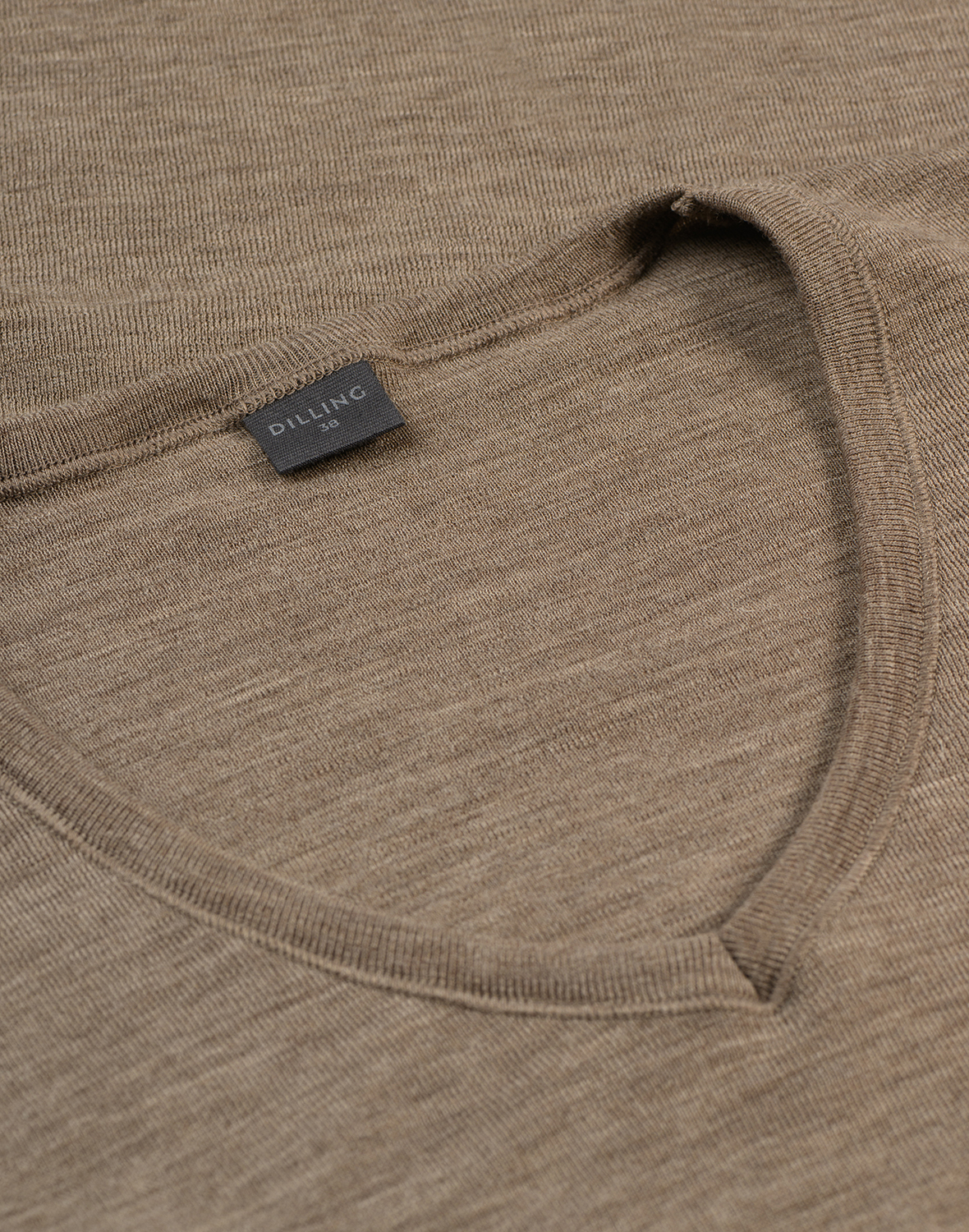 T-shirt met v-hals van merinwol voor dames