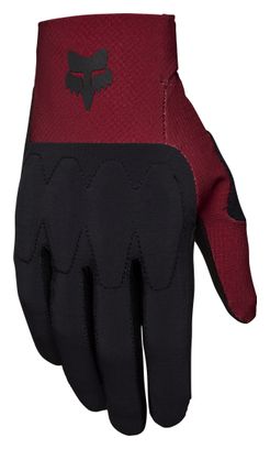 Gants Longs Fox Defend D3O Bordeaux/Noir