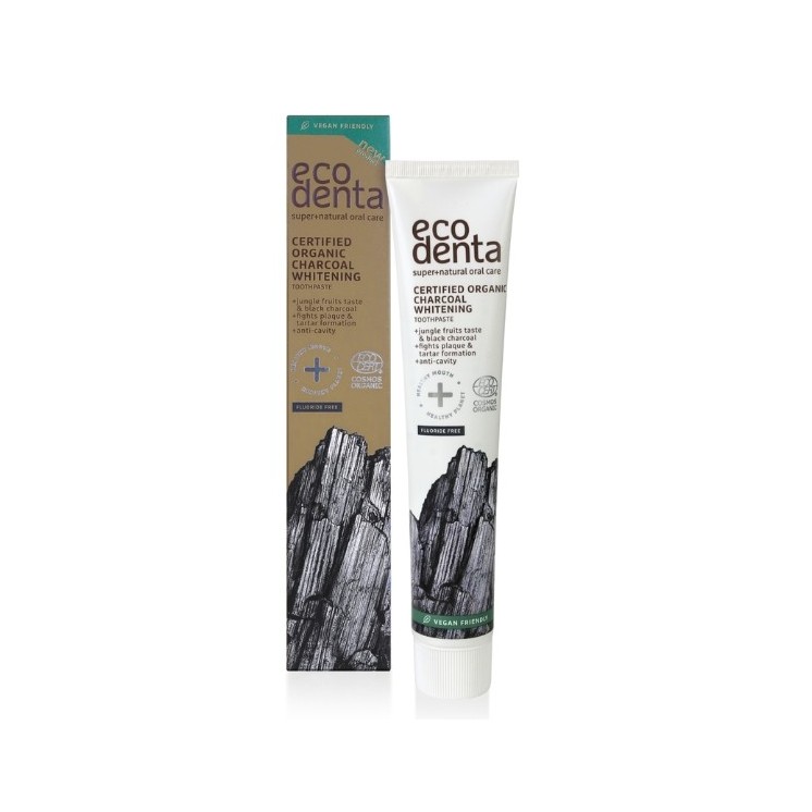 Ecodenta zertifizierte Organic Zahnpasta mit Aktivkohle 75 ml