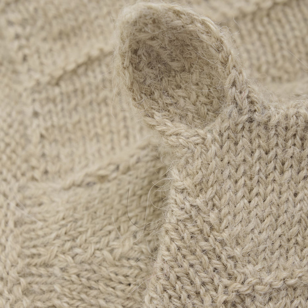Køb Huttelihut Camel Melange Bonnet Ears Alpaca Uld Strik