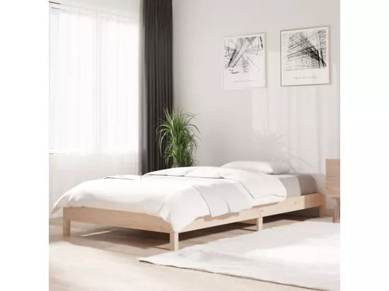 Lit empilable 90x190 cm Bois de pin massif