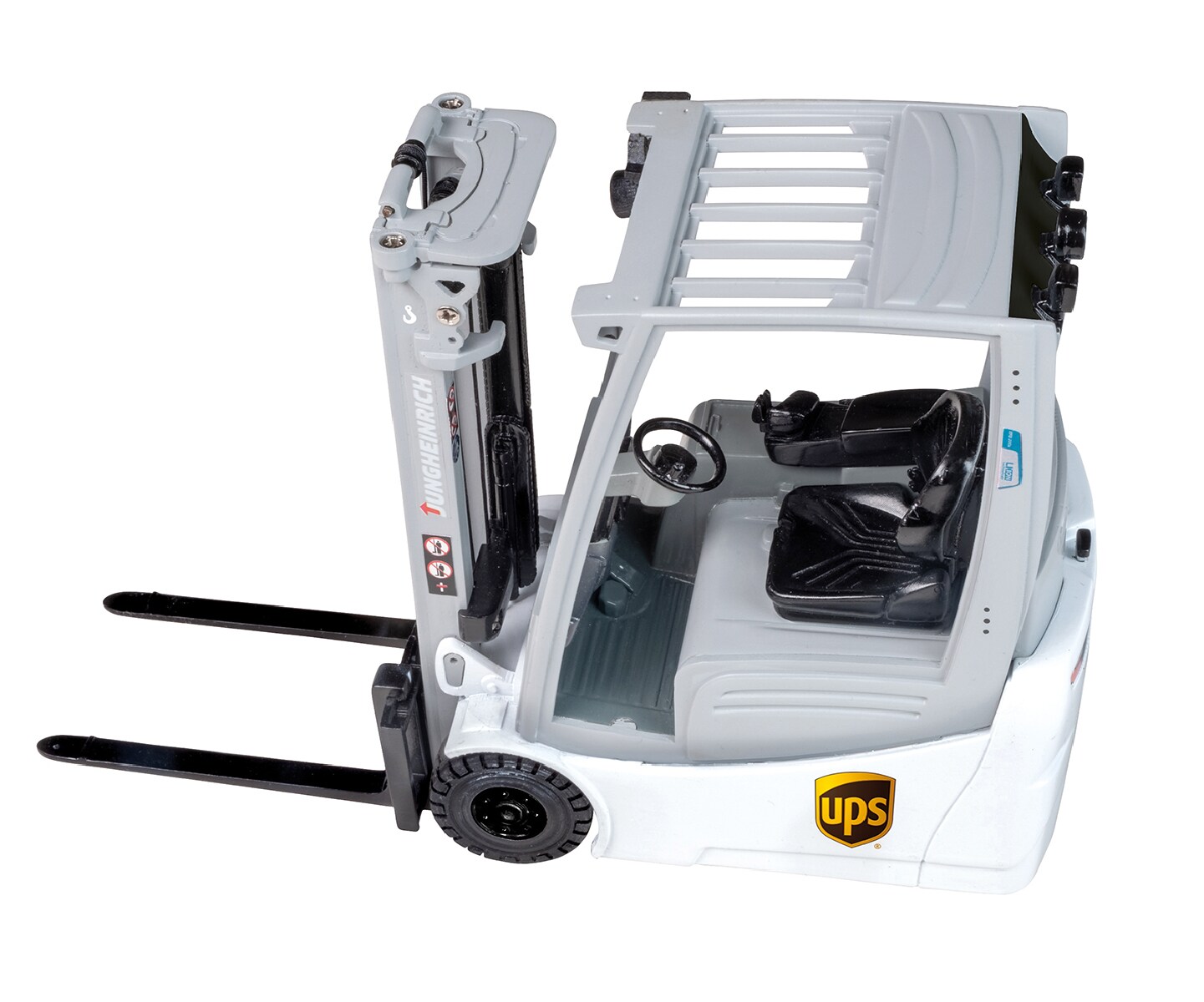 Happy People - Ferngesteuerter Gabelstapler - UPS Jungheinrich EFG 216 K Li-Ion (1:16) Spielzeuggabelstapler Stapler