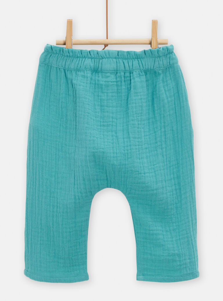 Pantalon émeraude pour bébé fille