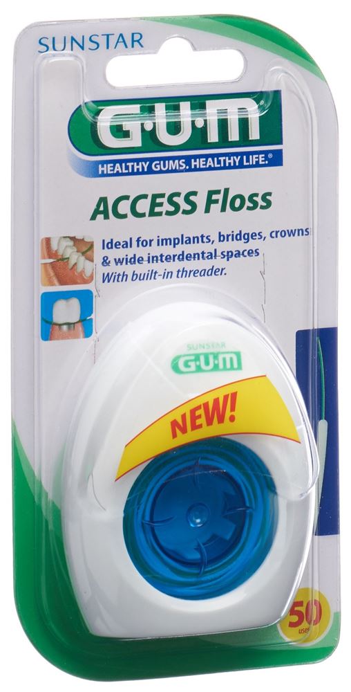 GUM Access Floss Zahnseide<br>50 Stück