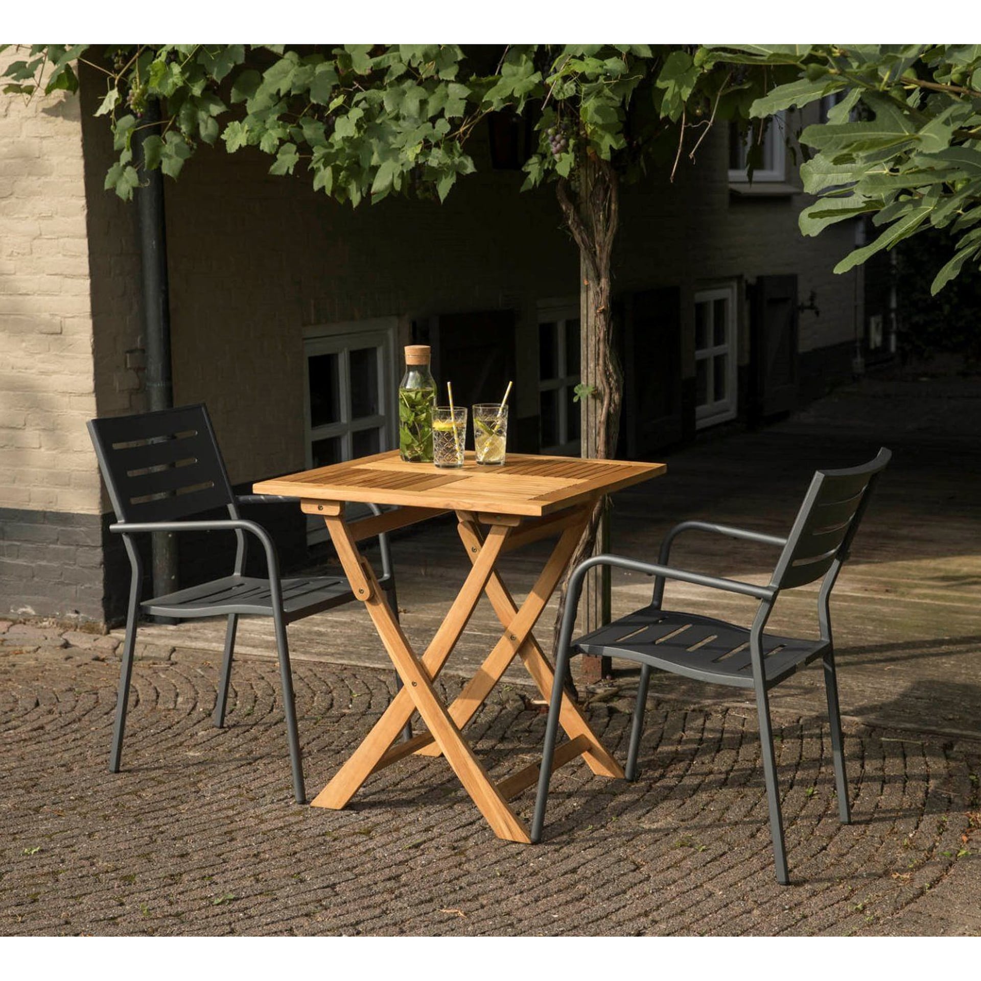 Stapelstuhl Garten HAWAII anthrazit