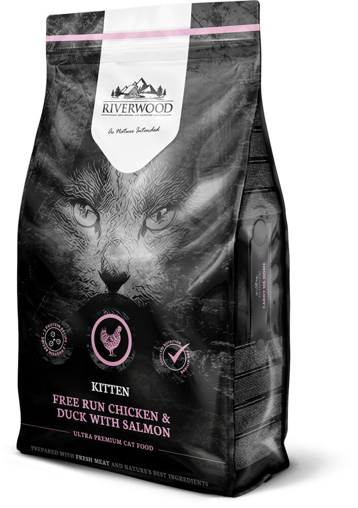 Riverwood Kitten - Kattenvoer - 6 Kilogram - eend, zalm, kip