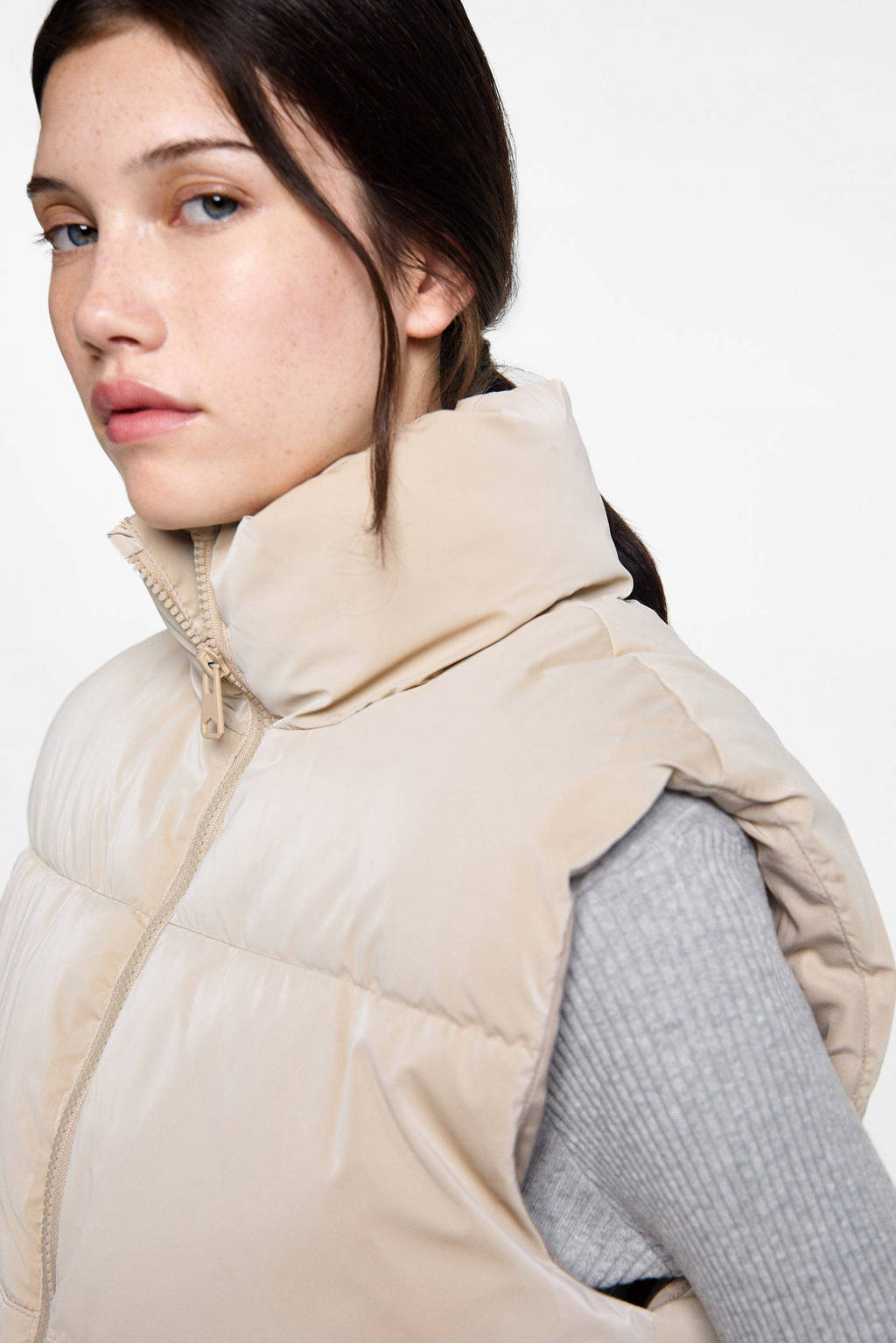 MANGO TEEN bodywarmer lichtbeige