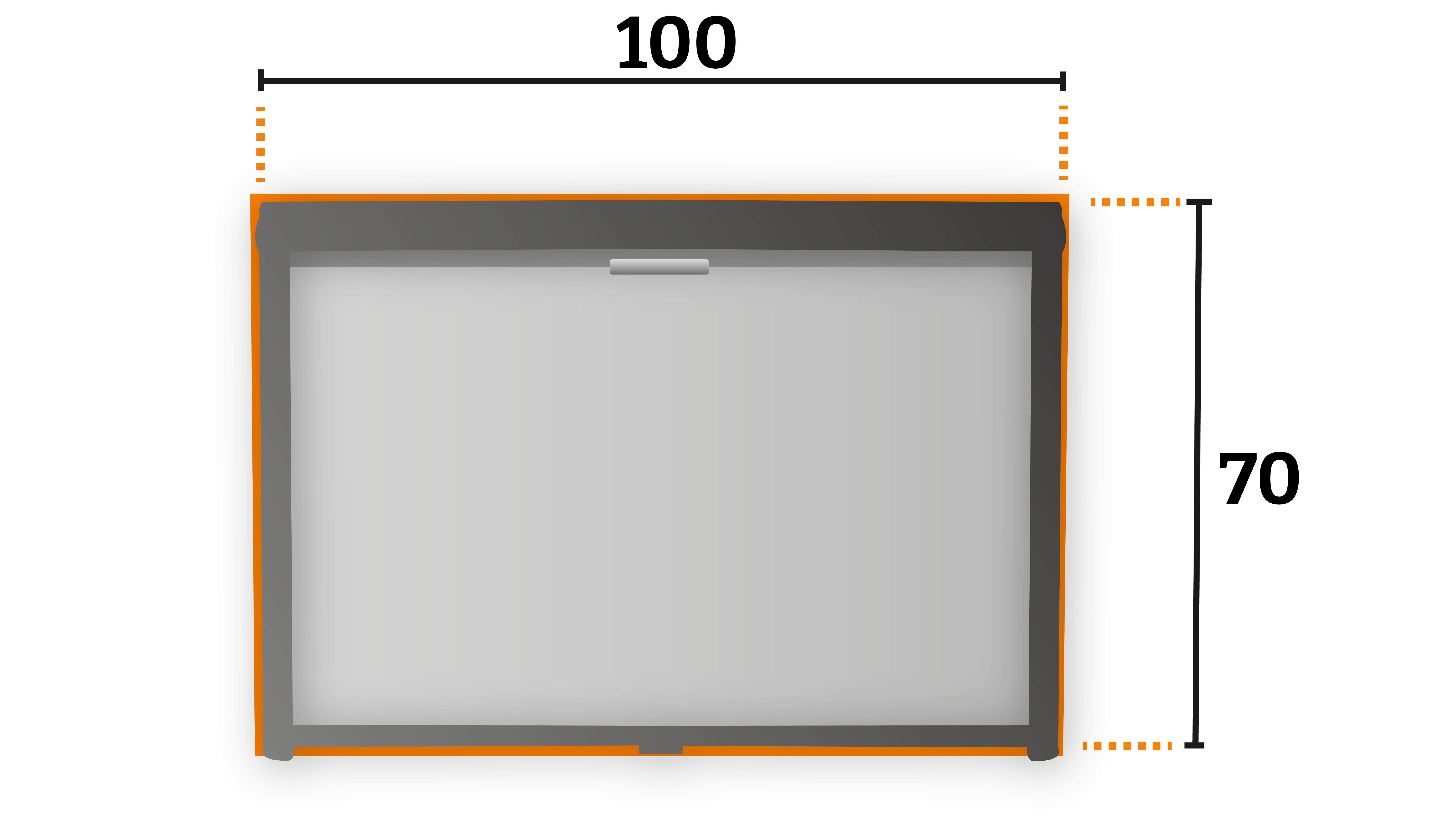 Tweedekans Obelink Velum combirollo grey - 100 x 70 cm