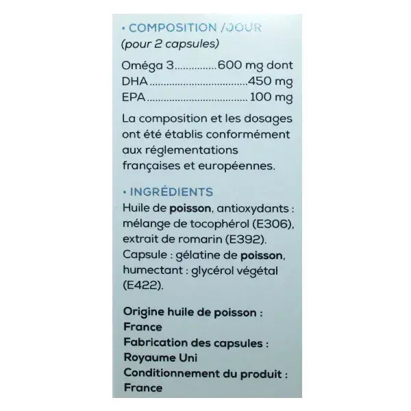 Granions Ômega 3 para o Cérebro - 30 cápsulas