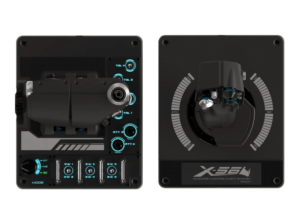 LOGITECH G Saitek Pro Flight X56 Rhino - Joystick og speeder - kabling - for PC