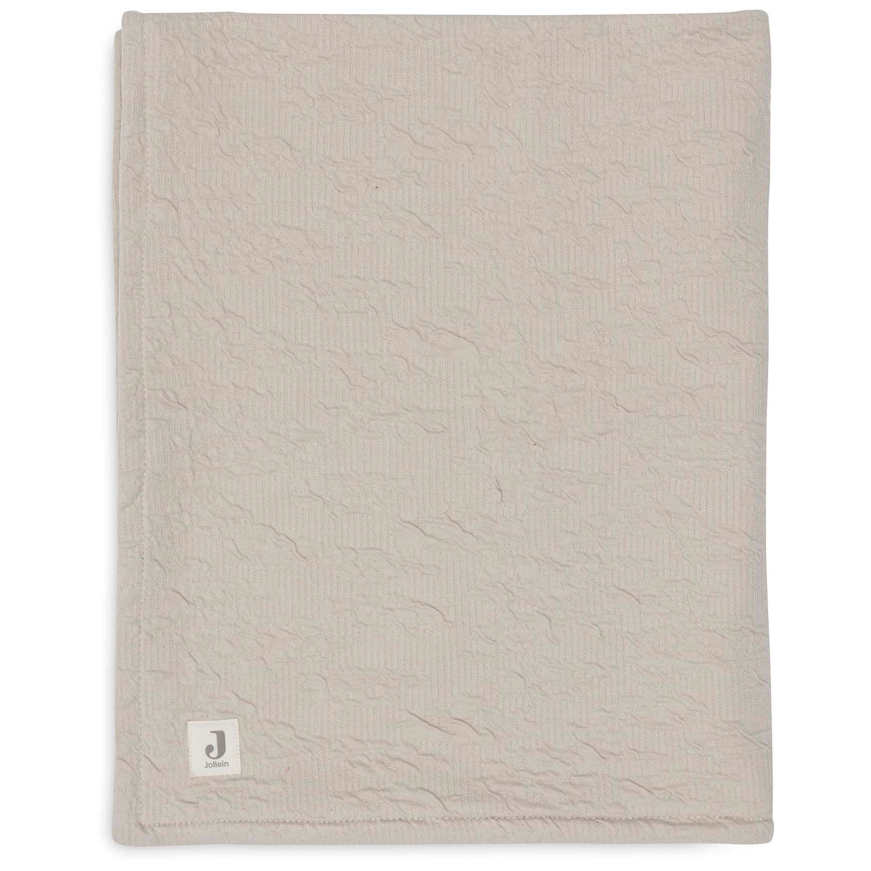 Jollein ledikantdeken waves beige