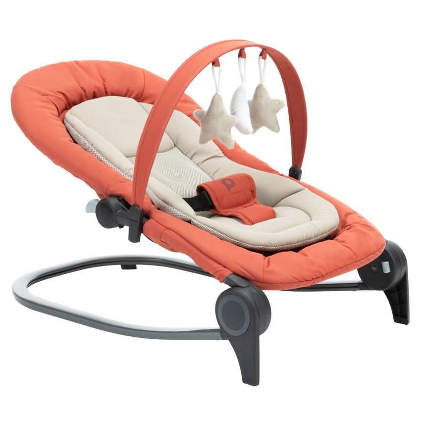 Transat avec arche de jeux Sluggy - Terracotta - Ecru