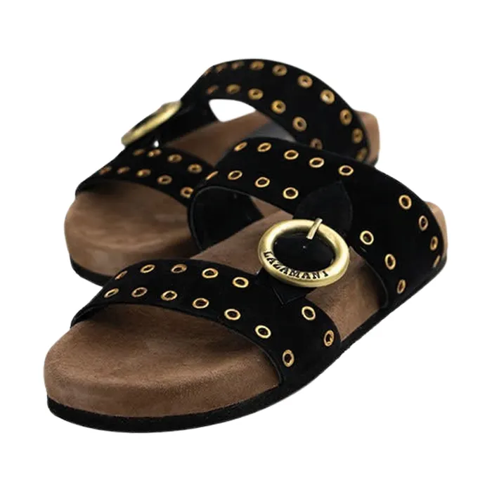 Lazamani Two Straps One Buckle Slippers Dames