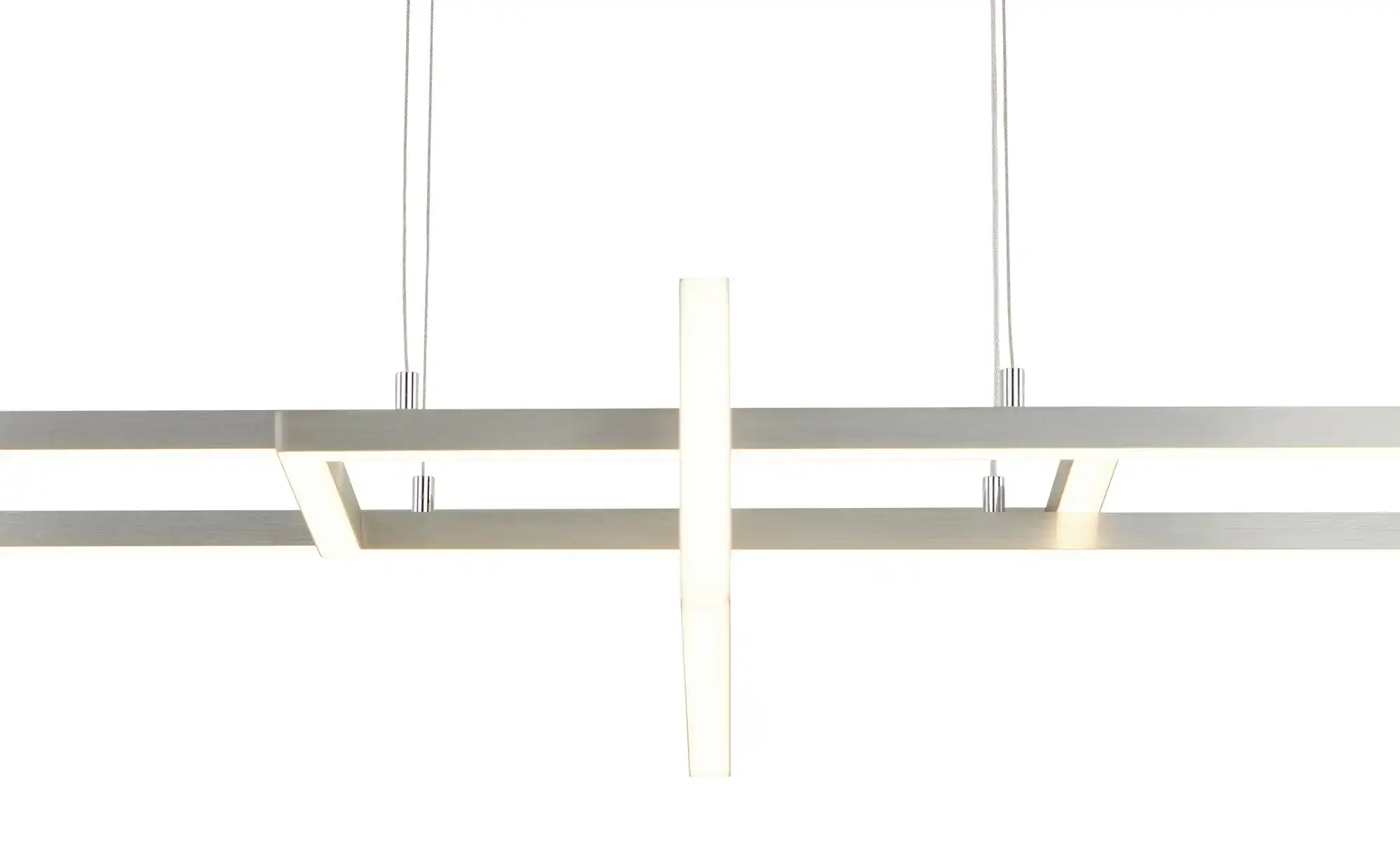 Trio LED-Pendelleuchte, Nickel matt, ´geometrisch`