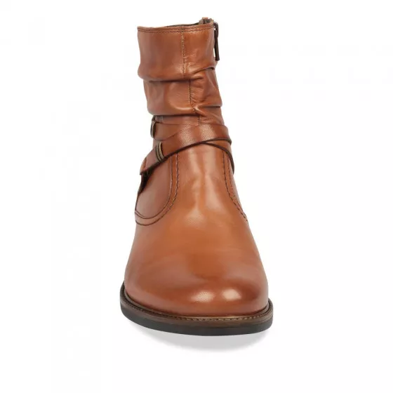 Bottines COGNAC MEGIS ELEGANT