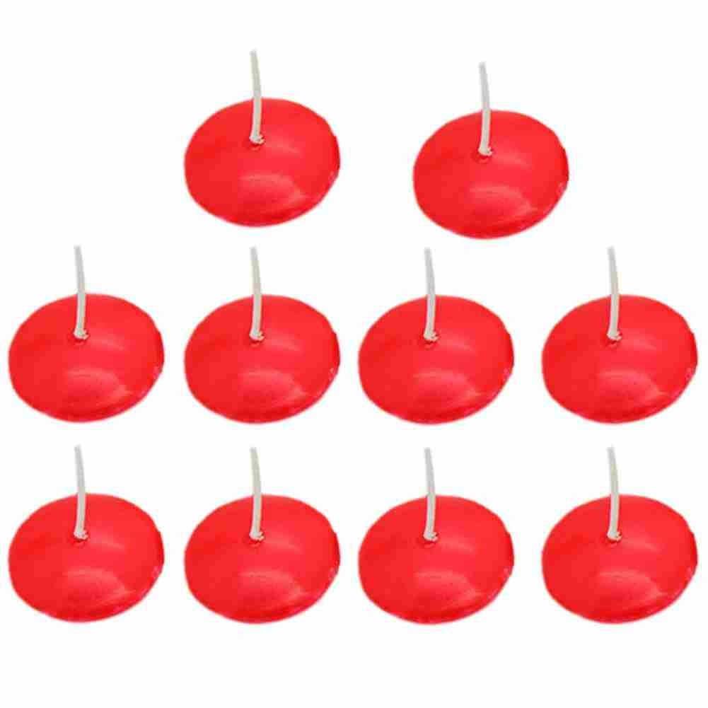 (100er Set) Romantische Wasser Schwimm Kerzen Stimmungs Teelichter - Rot