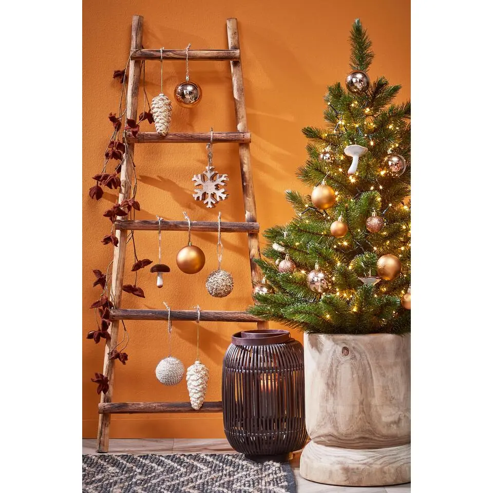 House of Seasons Ladderrek - L29 x B49 x H119 cm - Bruin