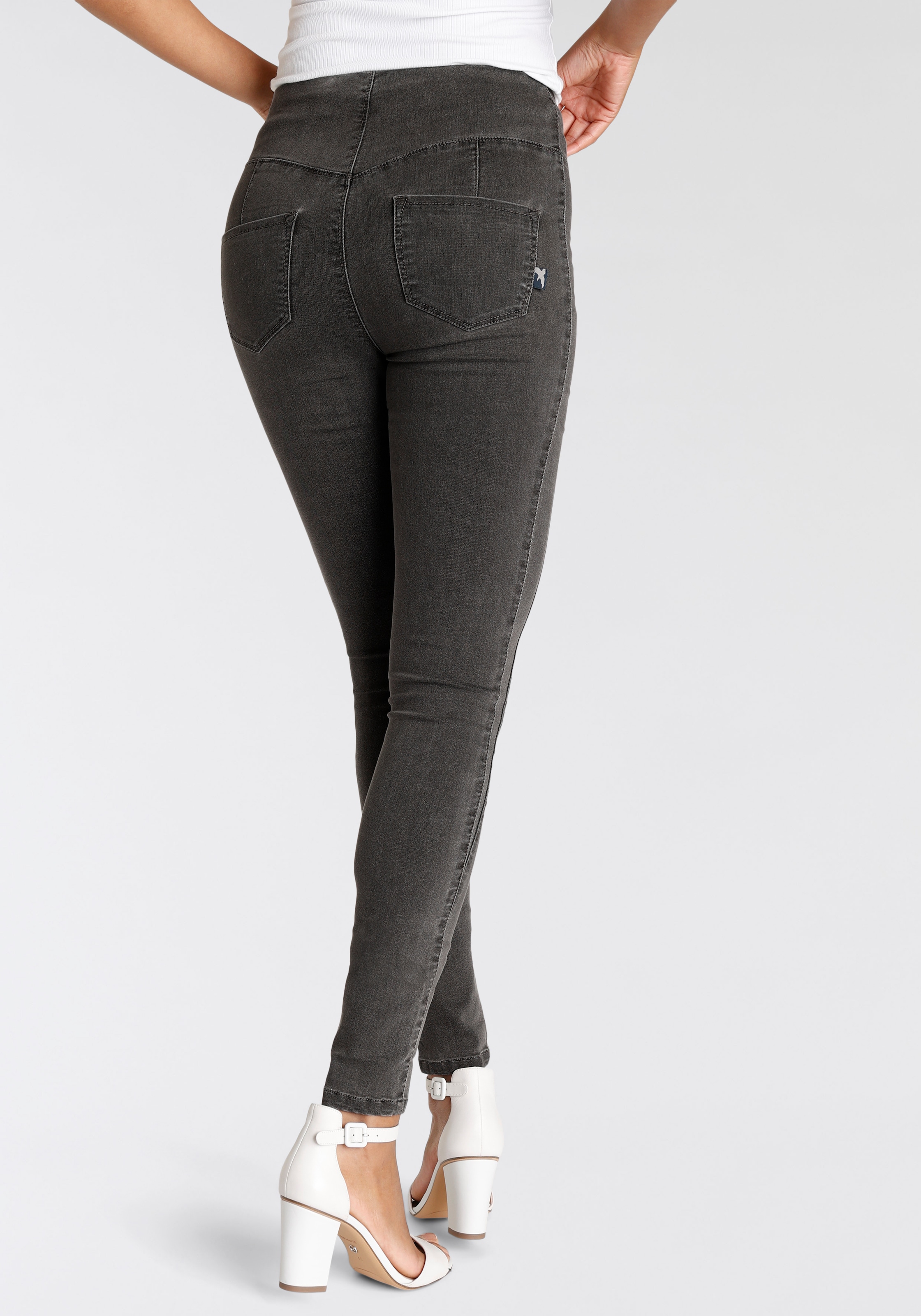 Arizona Jeansjeggings , extra-eng geschnittene Beinform,  hohe Leibhöhe