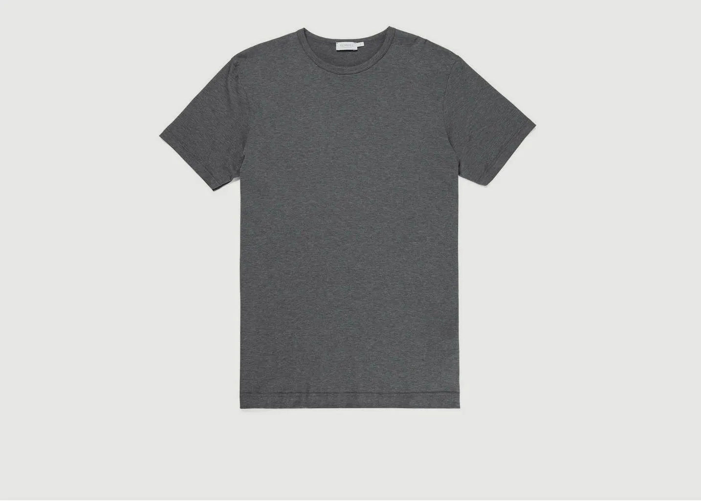 T-Shirt Uni En Coton Pima Sunspel