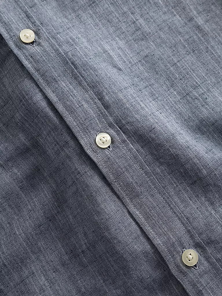 KNOWLEDGE COTTON APPAREL Hemd blau