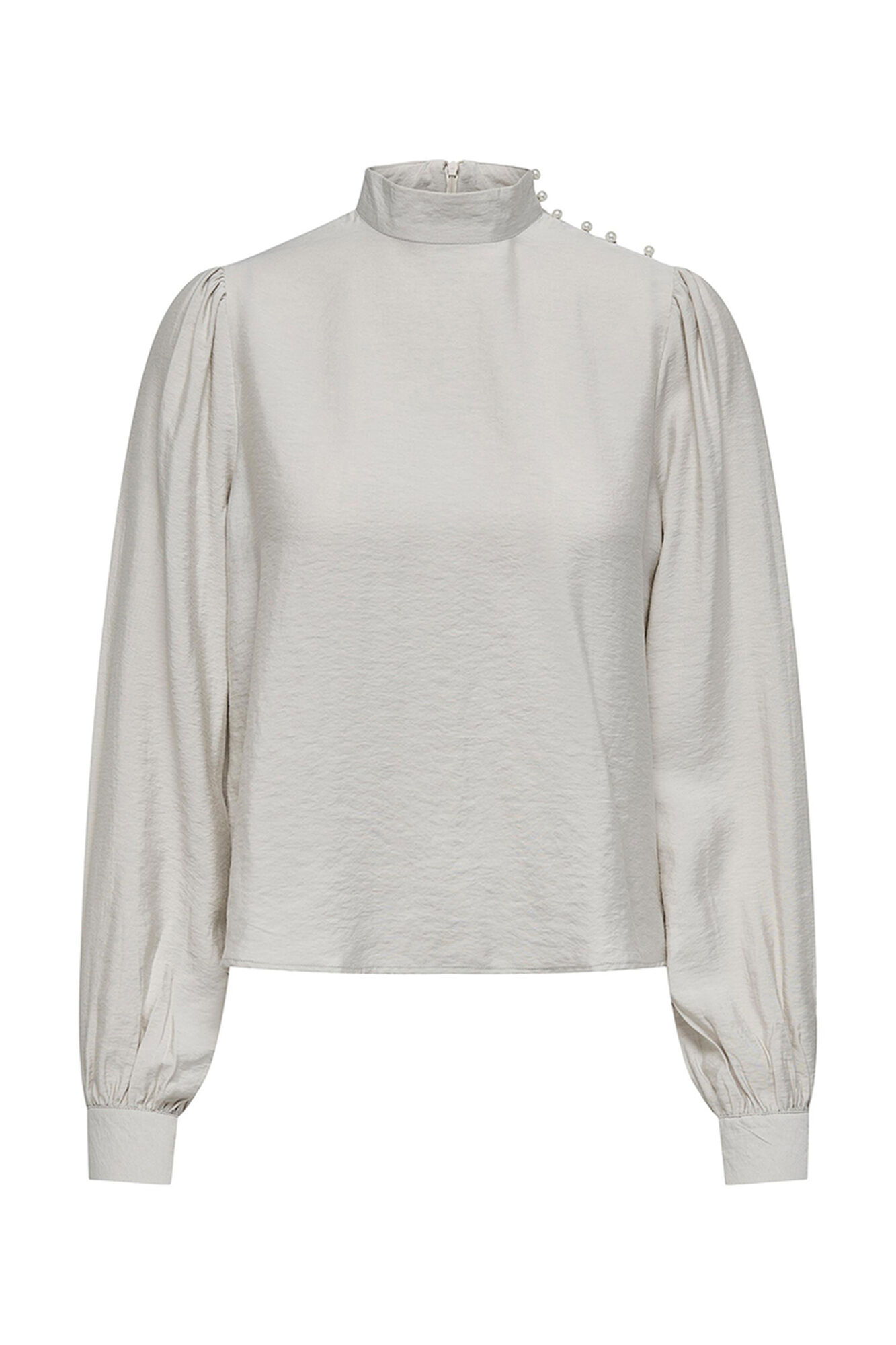 Blusa de mangas compridas com pérolas