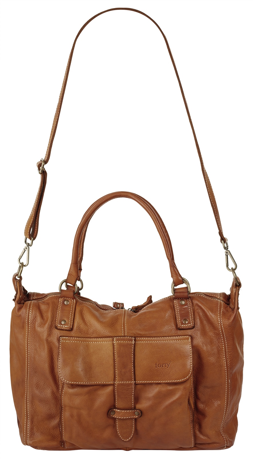 forty° Shopper echt Leder, Made in Italy