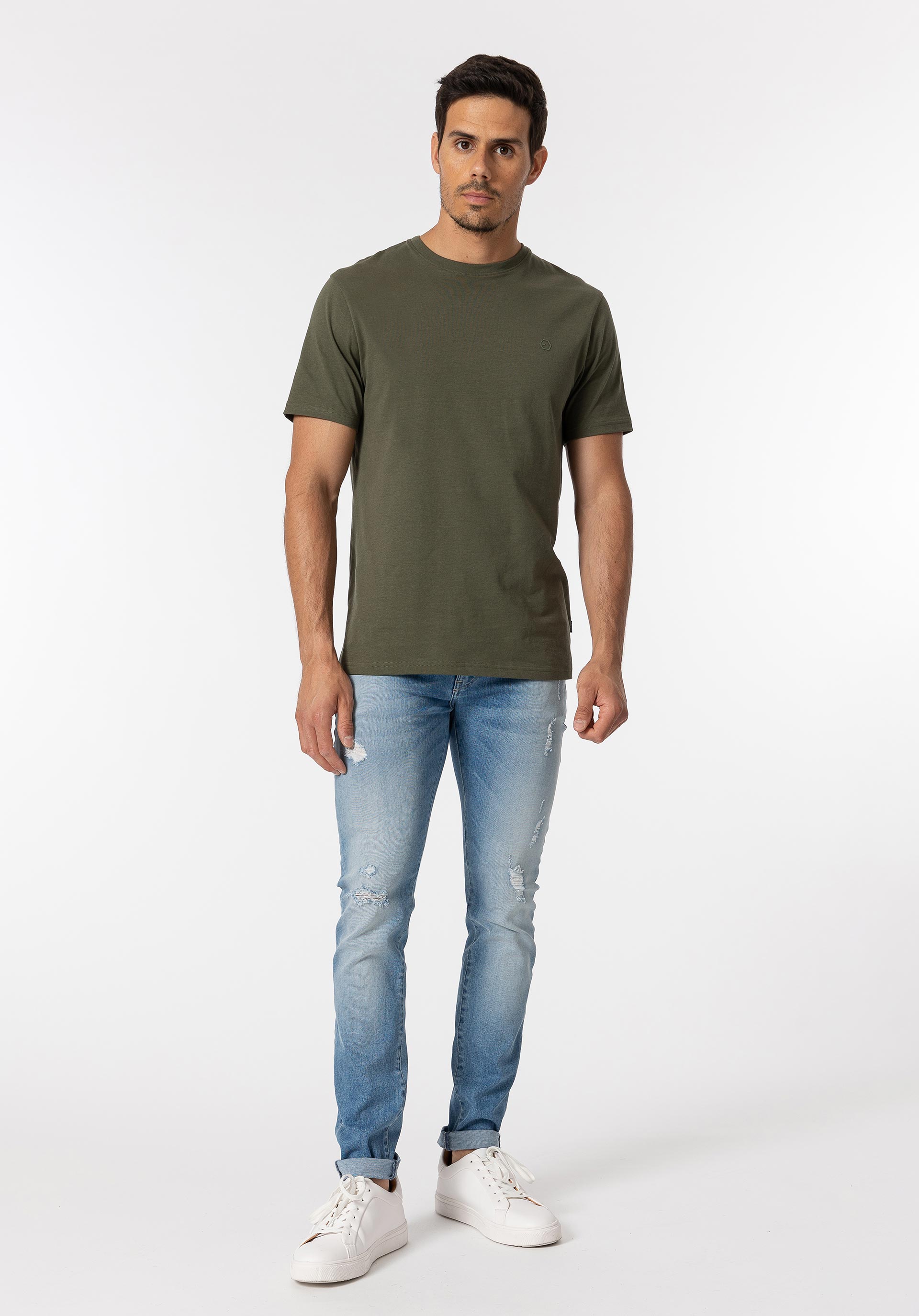 Jeans Liam Super Slim Fit com Rasgões