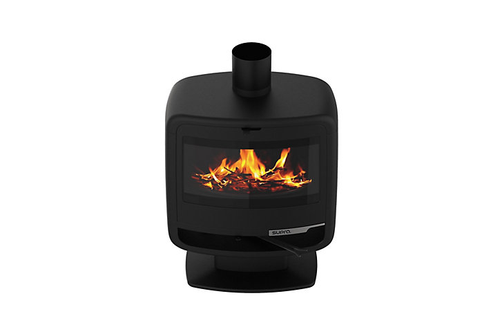 Poêle à bois en fonte Supra Paul sur pied 7.3kW 150m²