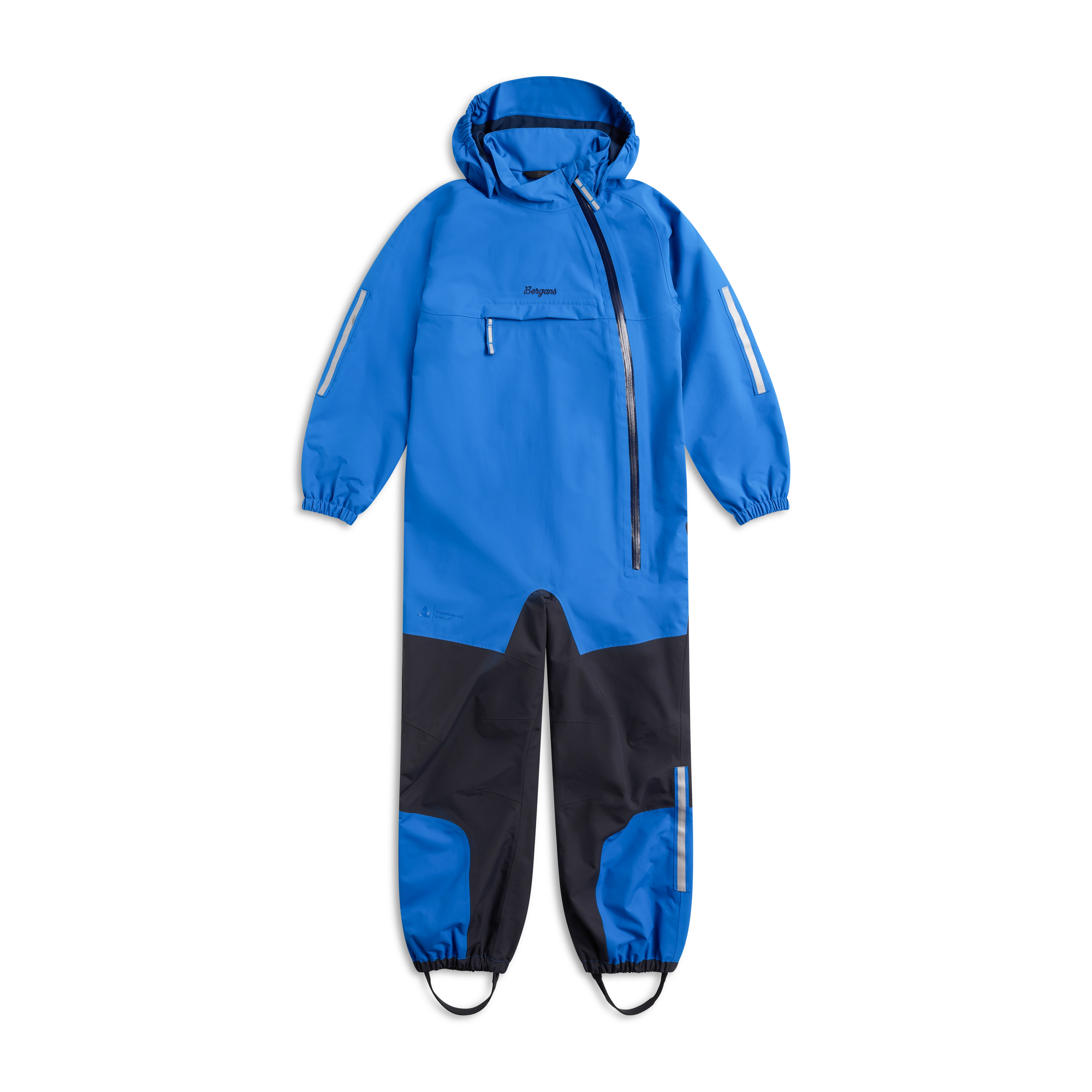 Lilletind Kids Coverall Olympic Blue / Dark Shadow Grey
