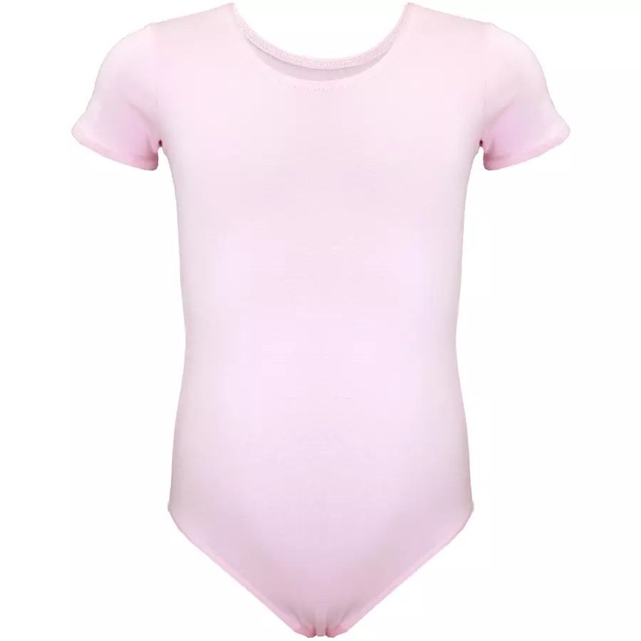 Aquarti Mädchen Kurzarm Ballettanzug Einfarbig rosa