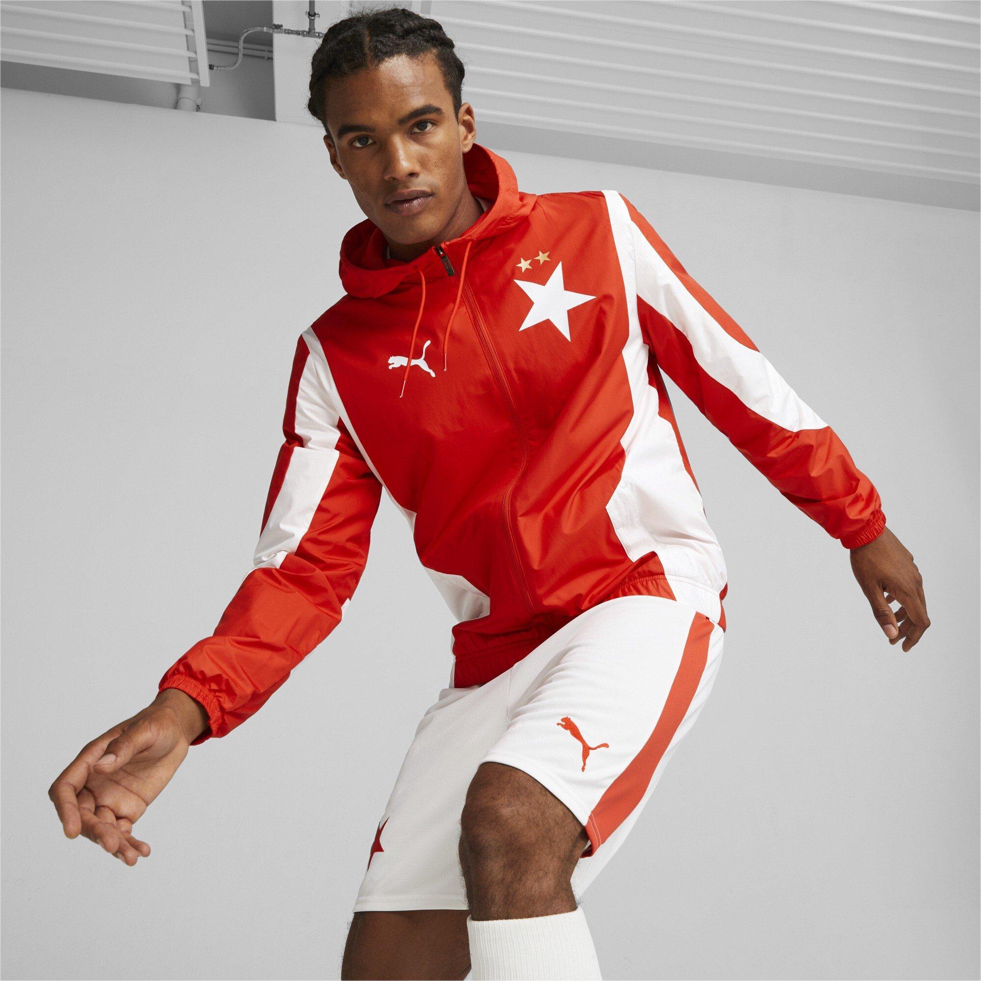 Puma Slavia Prague Match Woven Anthem Jacket 2023 2024 Adults