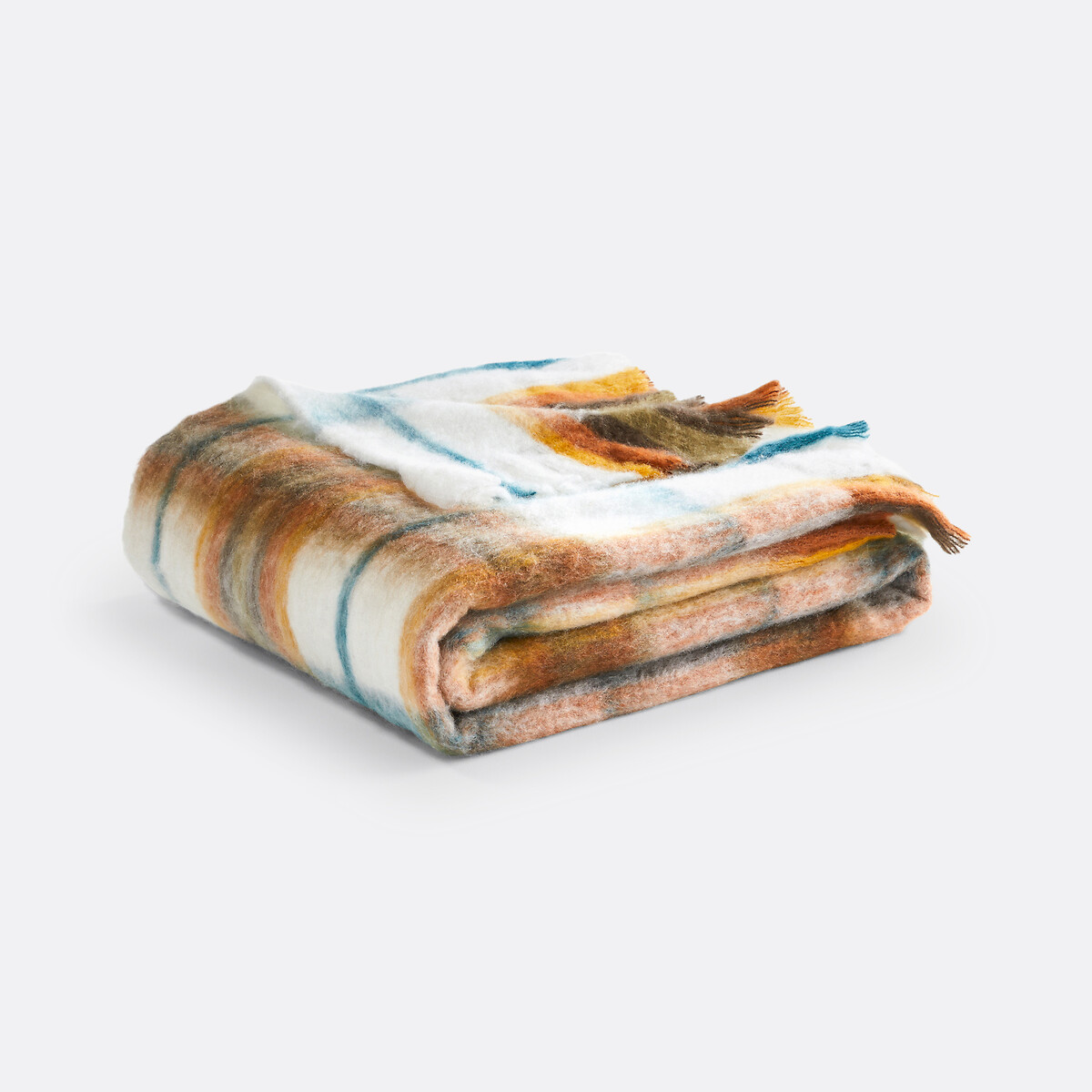 LA REDOUTE INTERIEURS<br>Manta xadrez com franjas, Armand
