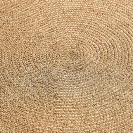 Jute Vloerkleed Geweven - Rond - Naturel