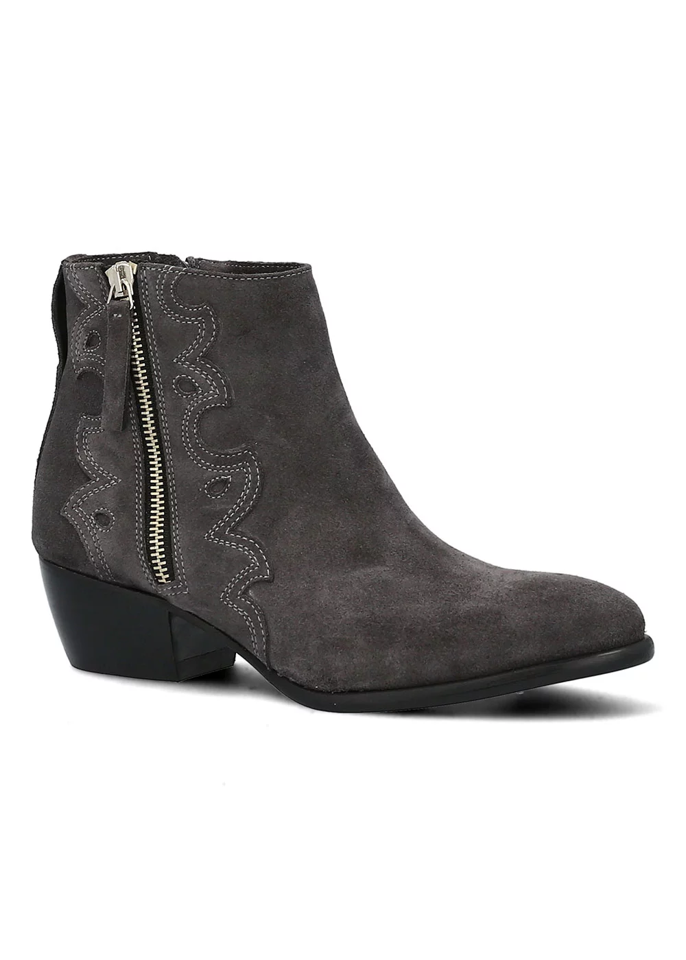 BOOTS VIA VELOURS GRIS