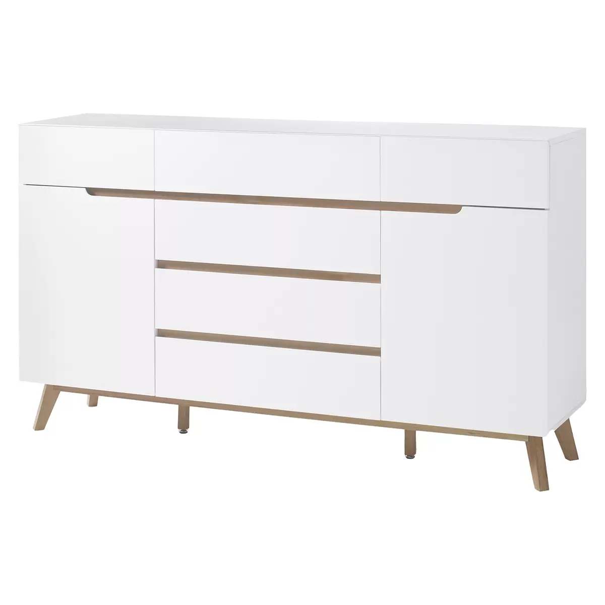 Sideboard Cervo Eiche,weiss